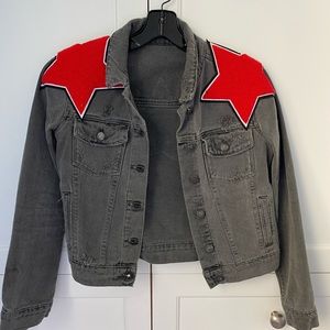 LF Distressed Patchwork Jacket